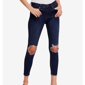 Free People Busted Knee Jeans